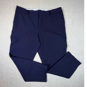 Talbots Womens 18W Blue Hampshire Ankle Pants Straight Leg Career Casual Stretch